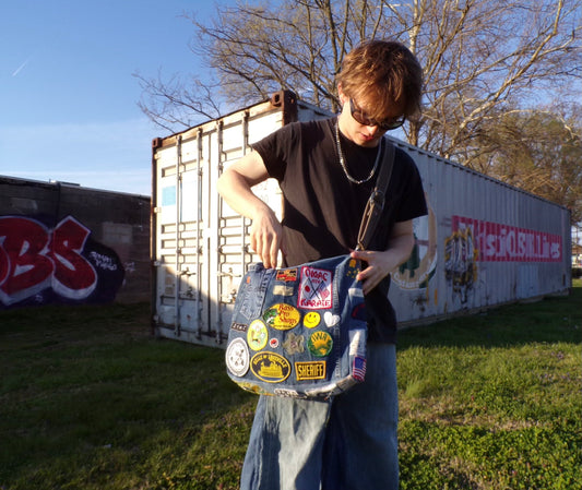 Denim Patch purse