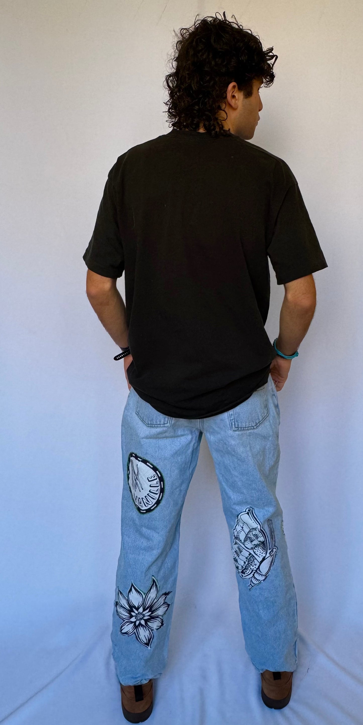 Patched Jeans