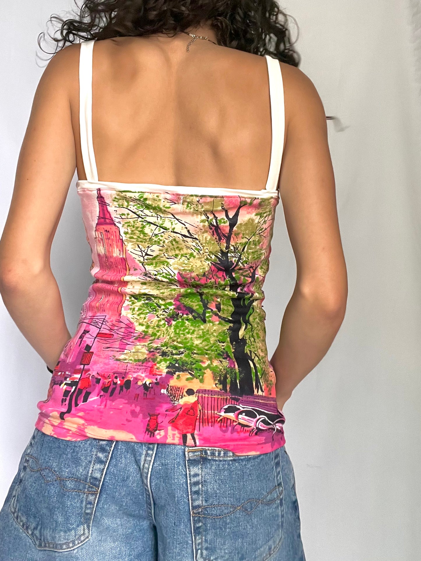 Beaded Sky Line tank