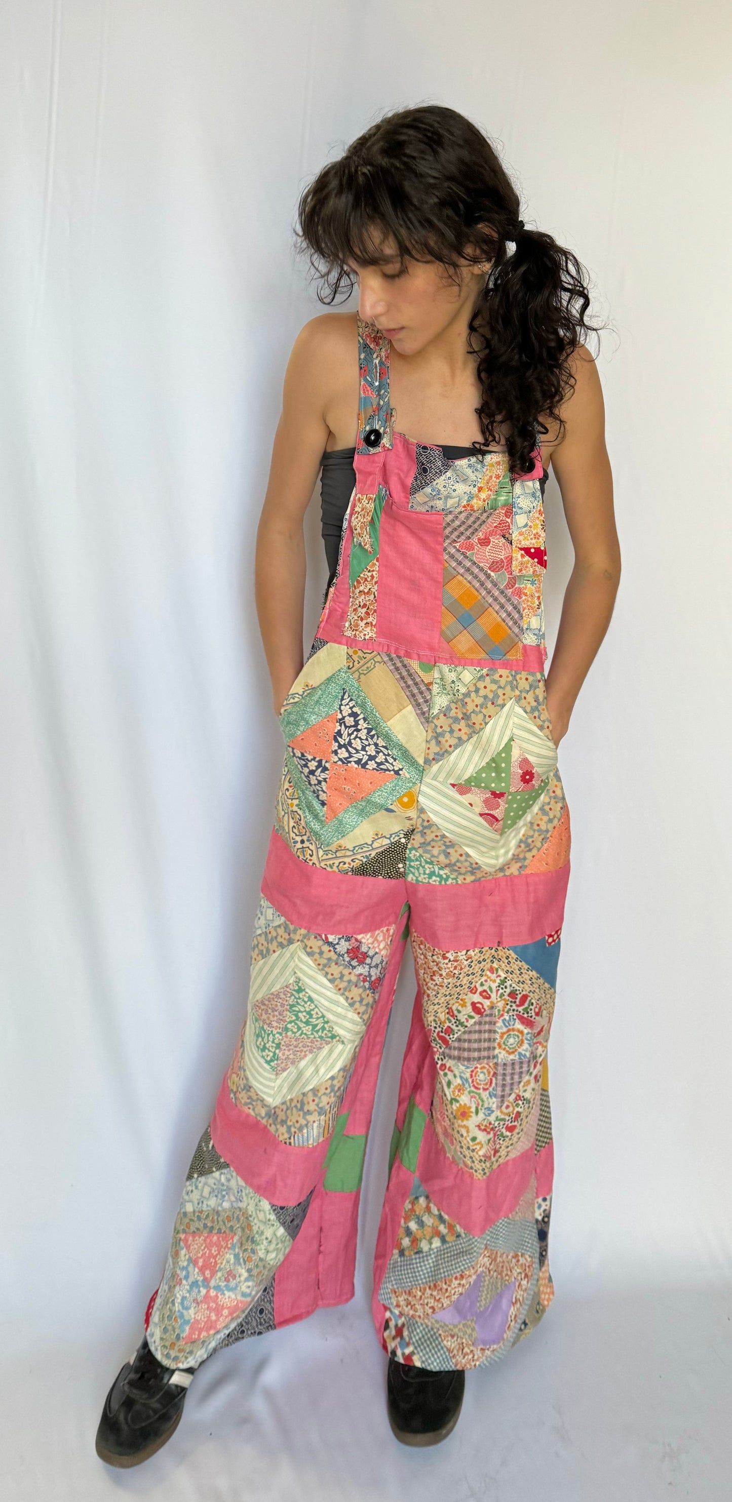 Patch Work Overalls