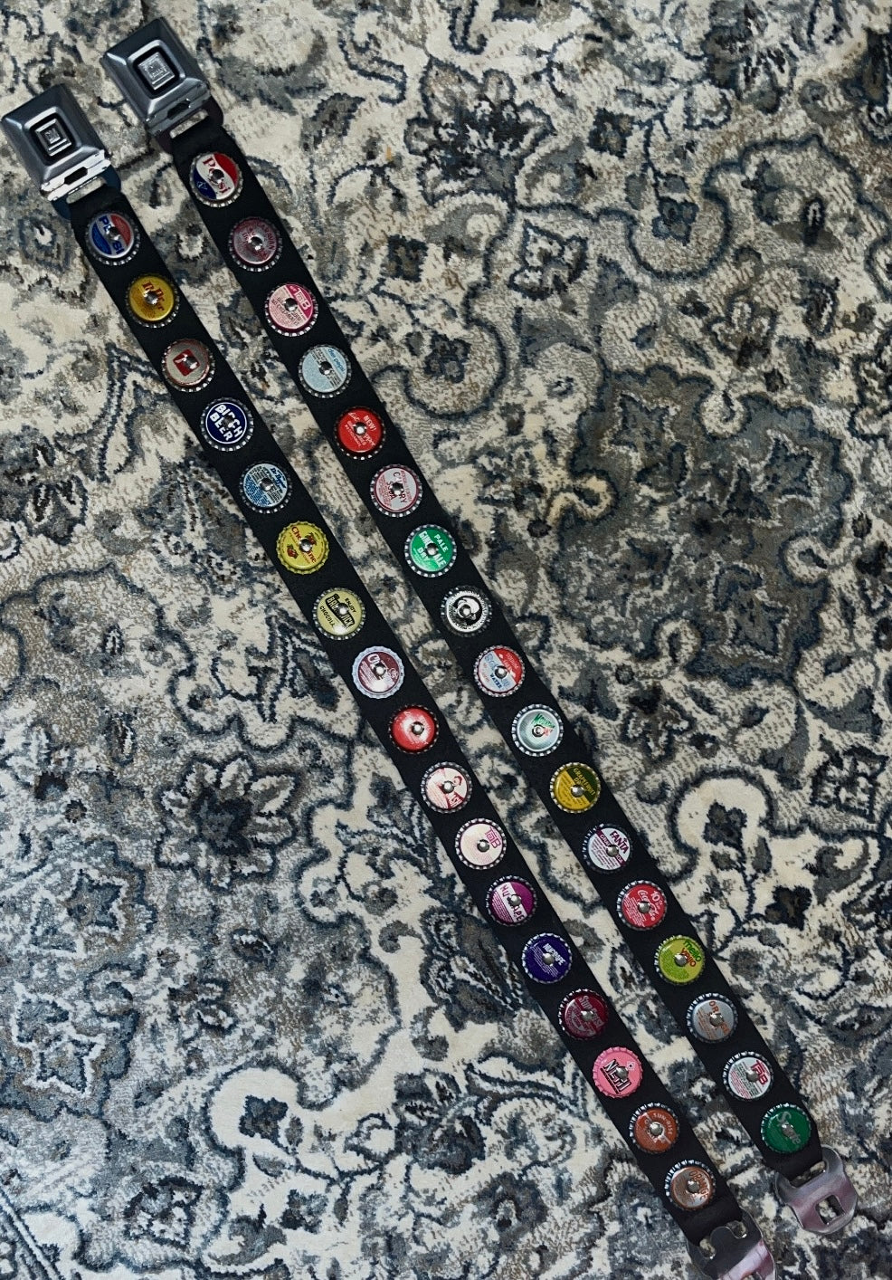 Customizable Bottle Cap Belts