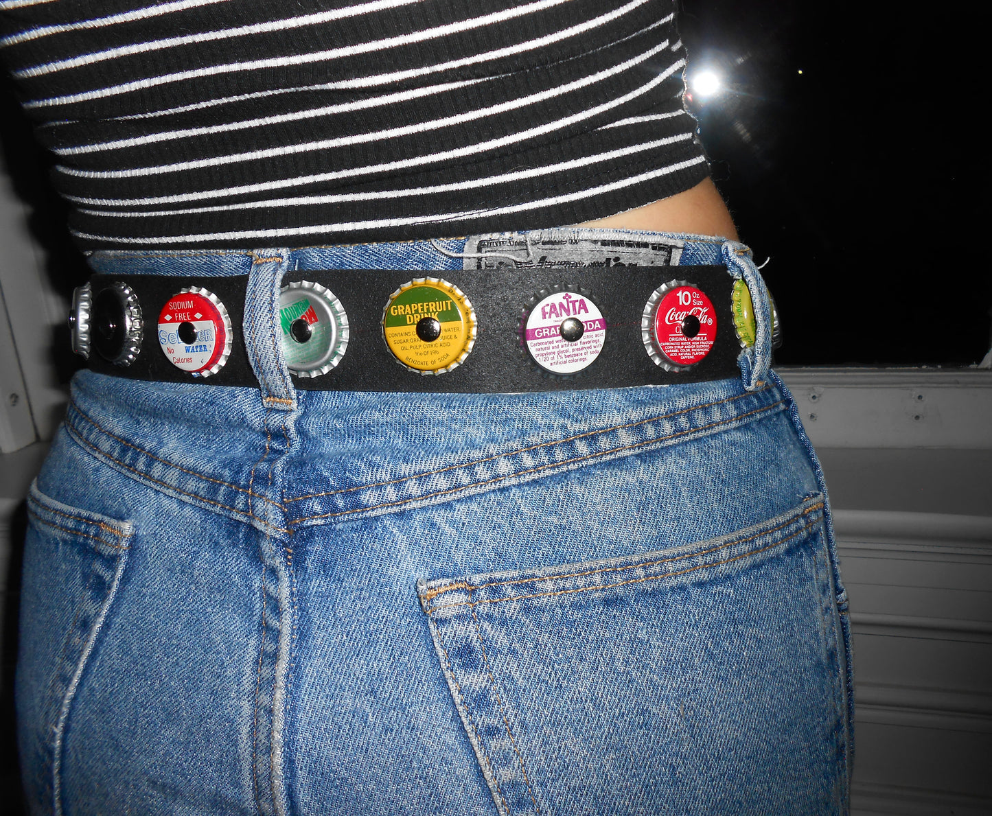 Customizable Bottle Cap Belts